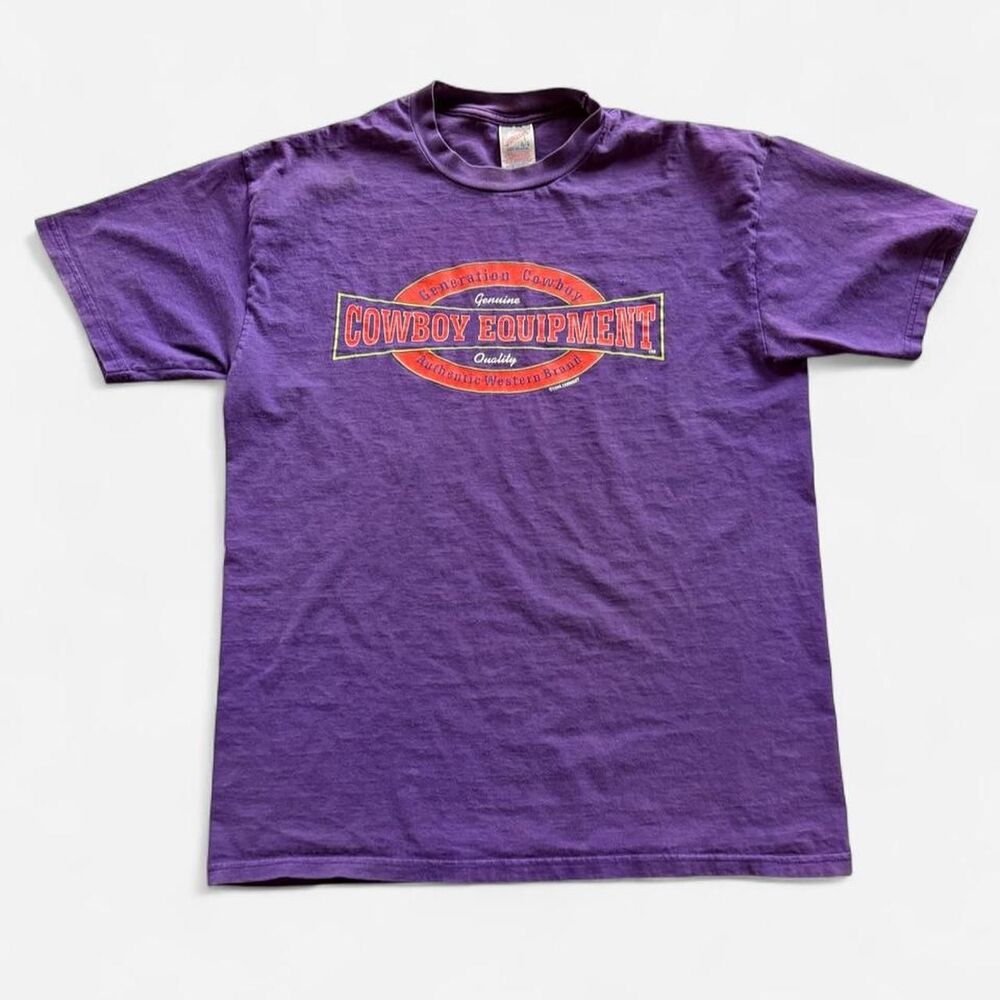 90s Cowboy Equipment Purple Tee Size L